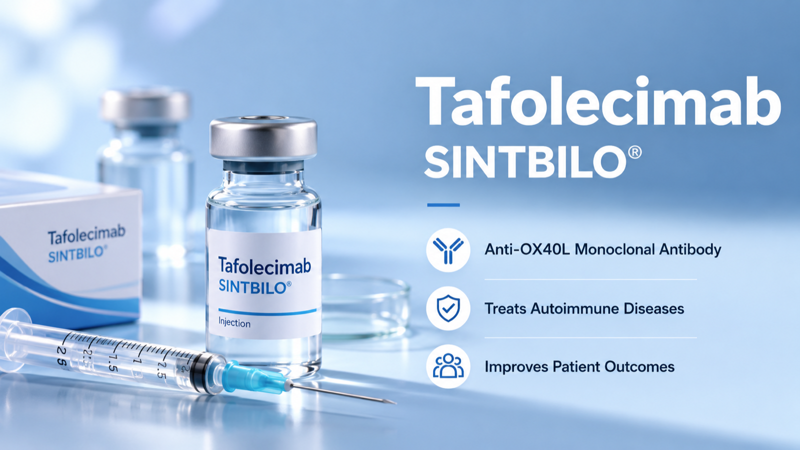 Drug image: tafolecimab (SINTBILO)