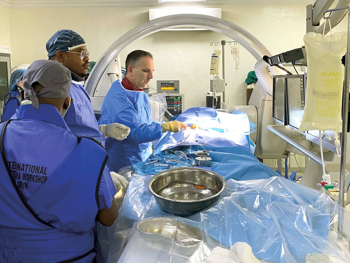 Intra-arterial chemotherapy for retinoblastoma — high-volume, eye-preserving treatment.