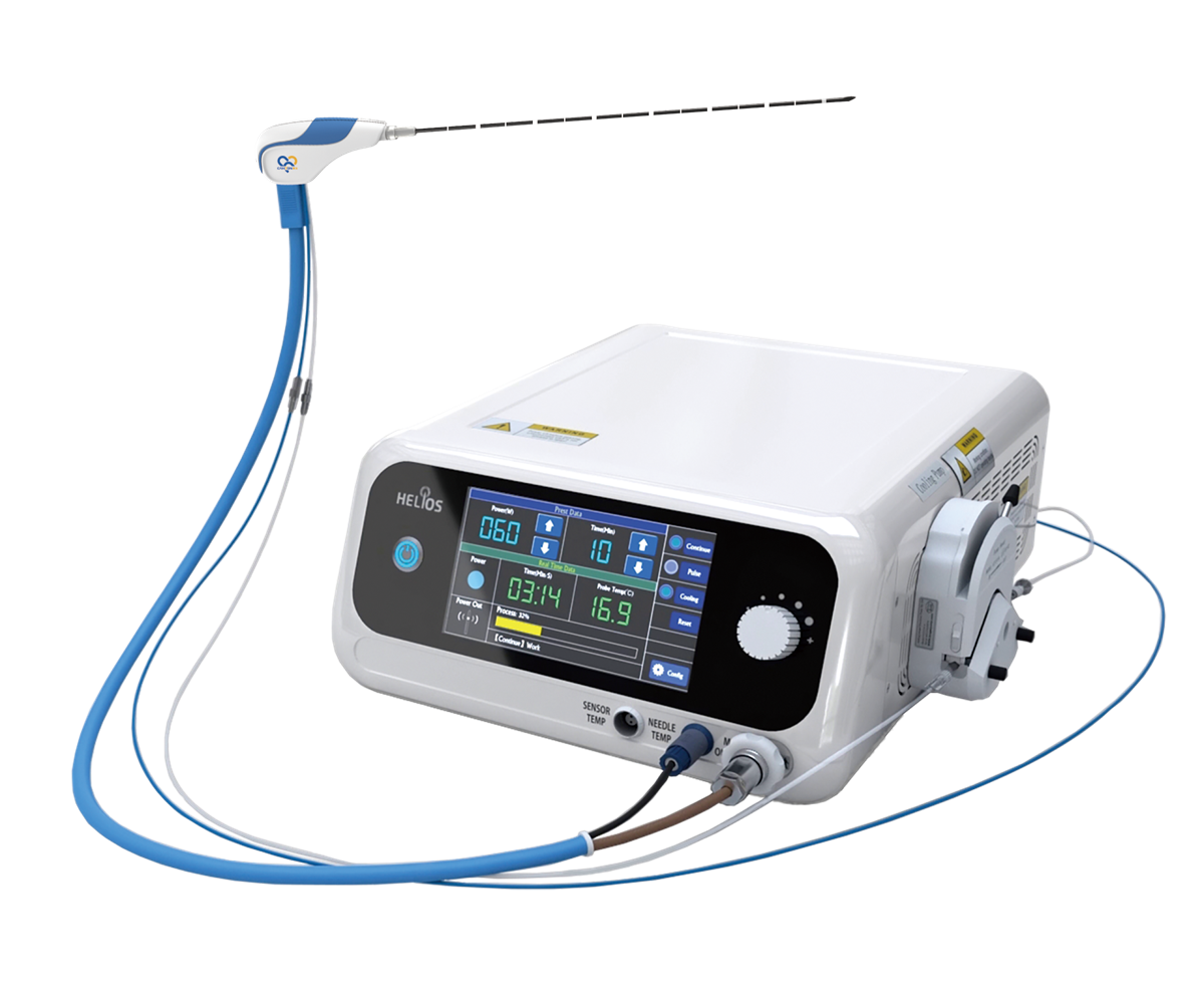 Microwave ablation for lung tumors — destroying tumors with heat, no incision.