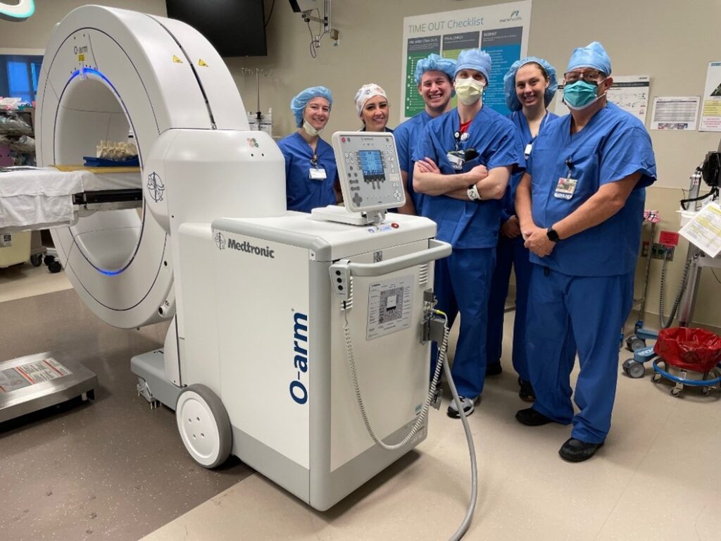 O-Arm 3D Intraoperative Imaging with Frameless Navigation