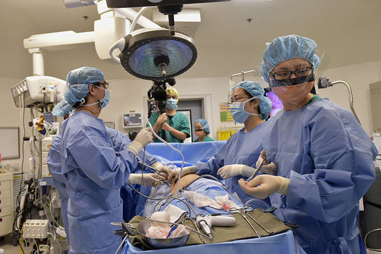 Single-port VATS at Shanghai Pulmonary Hospital — the world's largest minimally invasive thoracic program.
