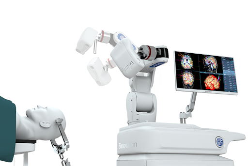 Sinovation is China's flagship neurosurgical robot — used at 100+ tertiary hospitals.
